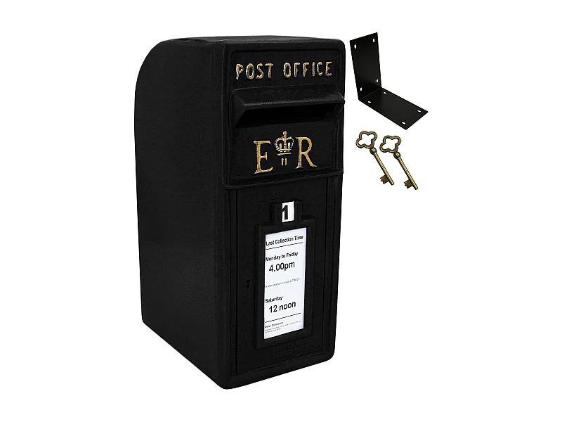 Briefkasten im englischen Stil - Schwarz