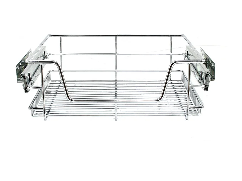 Cestelli Estraibili da Cucina in Acciaio - Mobile da 50cm - 3 Cesti