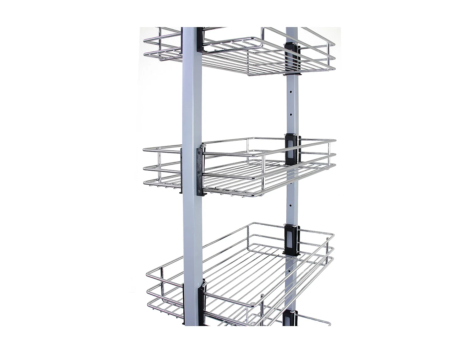 KuKoo Garde-manger de cuisine à fermeture amortie – 46cm P x 170-195cm H