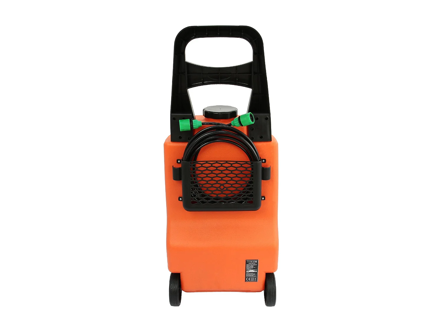 MAXBLAST Lot de Réservoir d'Eau 30 L à Roulettes & Perche de Nettoyage 6 m