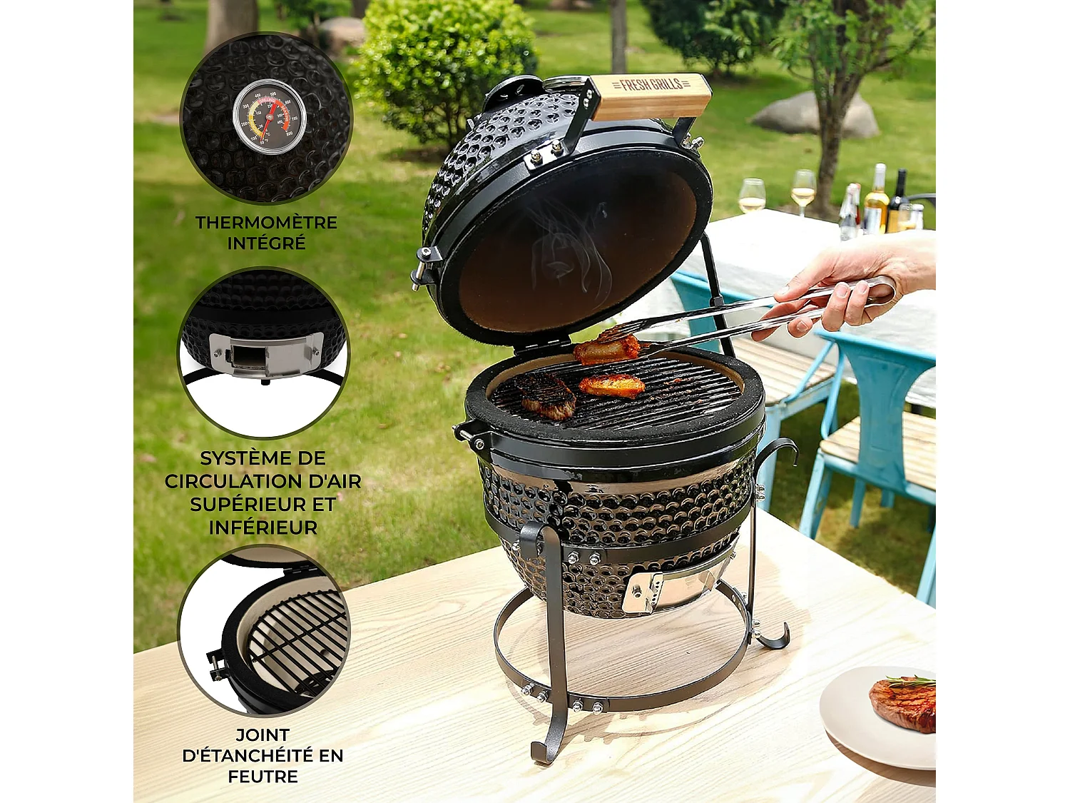 Forno Kamado BBQ 33cm - Fresh Grills