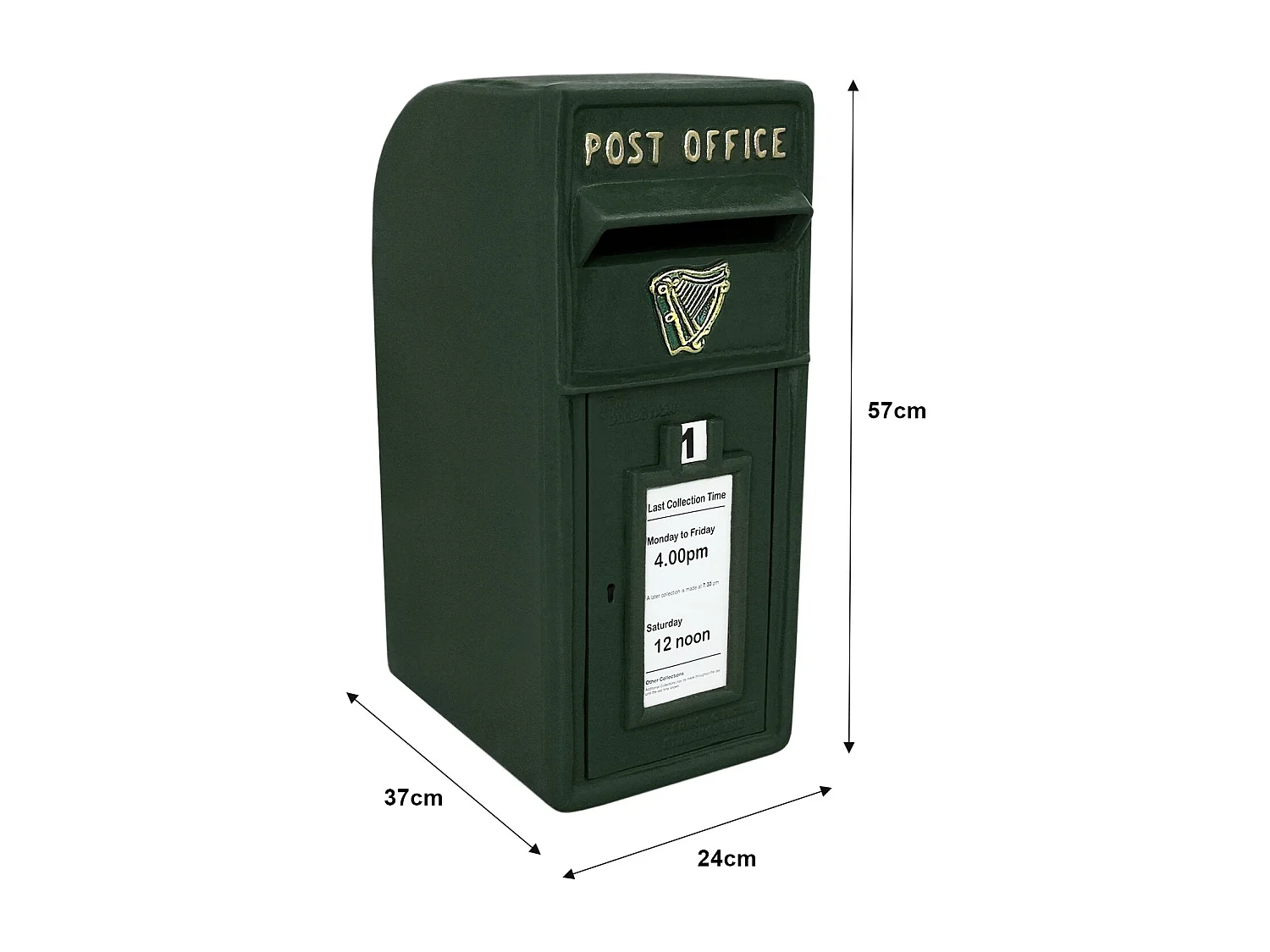 Boîte aux Lettres Verte avec Support