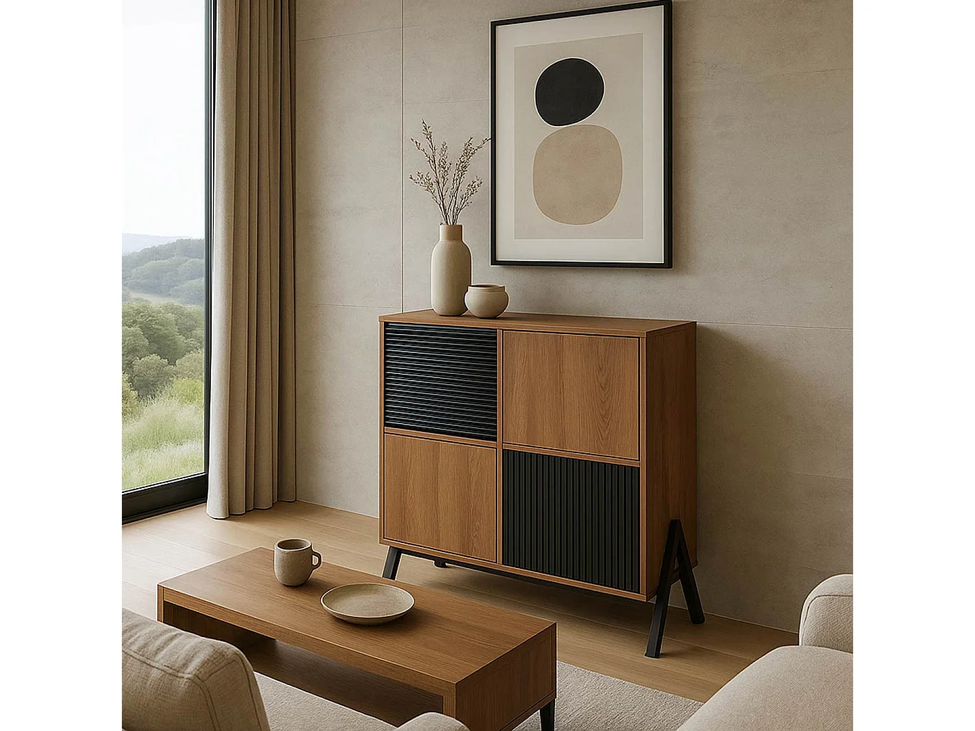 Commode MCW-O40,  naturel