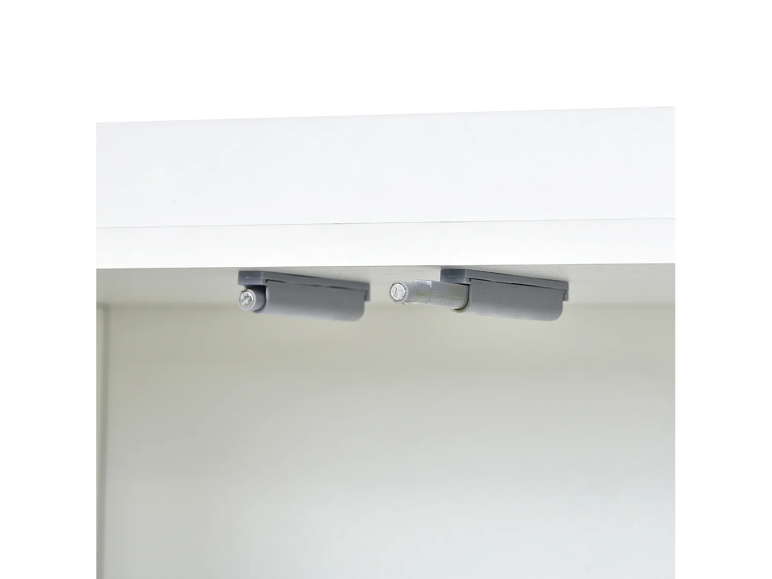 Dressoir 120x30x80 cm met twee verstelbare planken, wit spaanplaat, voor woonkamer en eetkamer