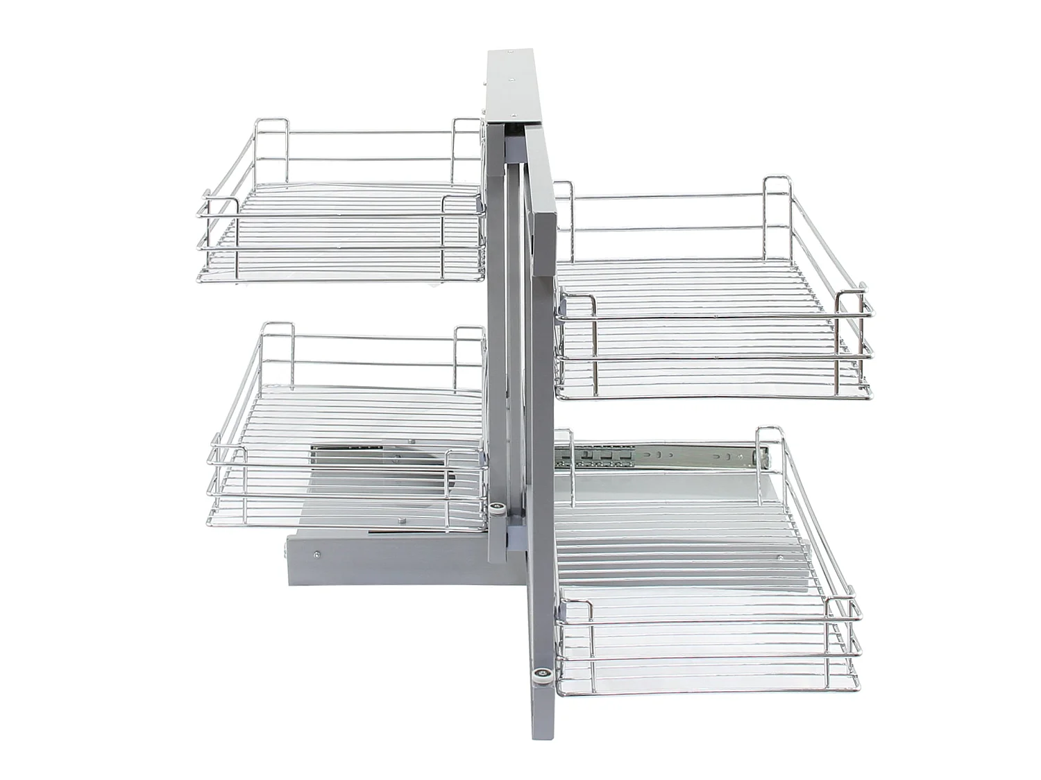 KuKoo Magic Corner Pull Out Kitchen Cupboard Drawers - Left Hand