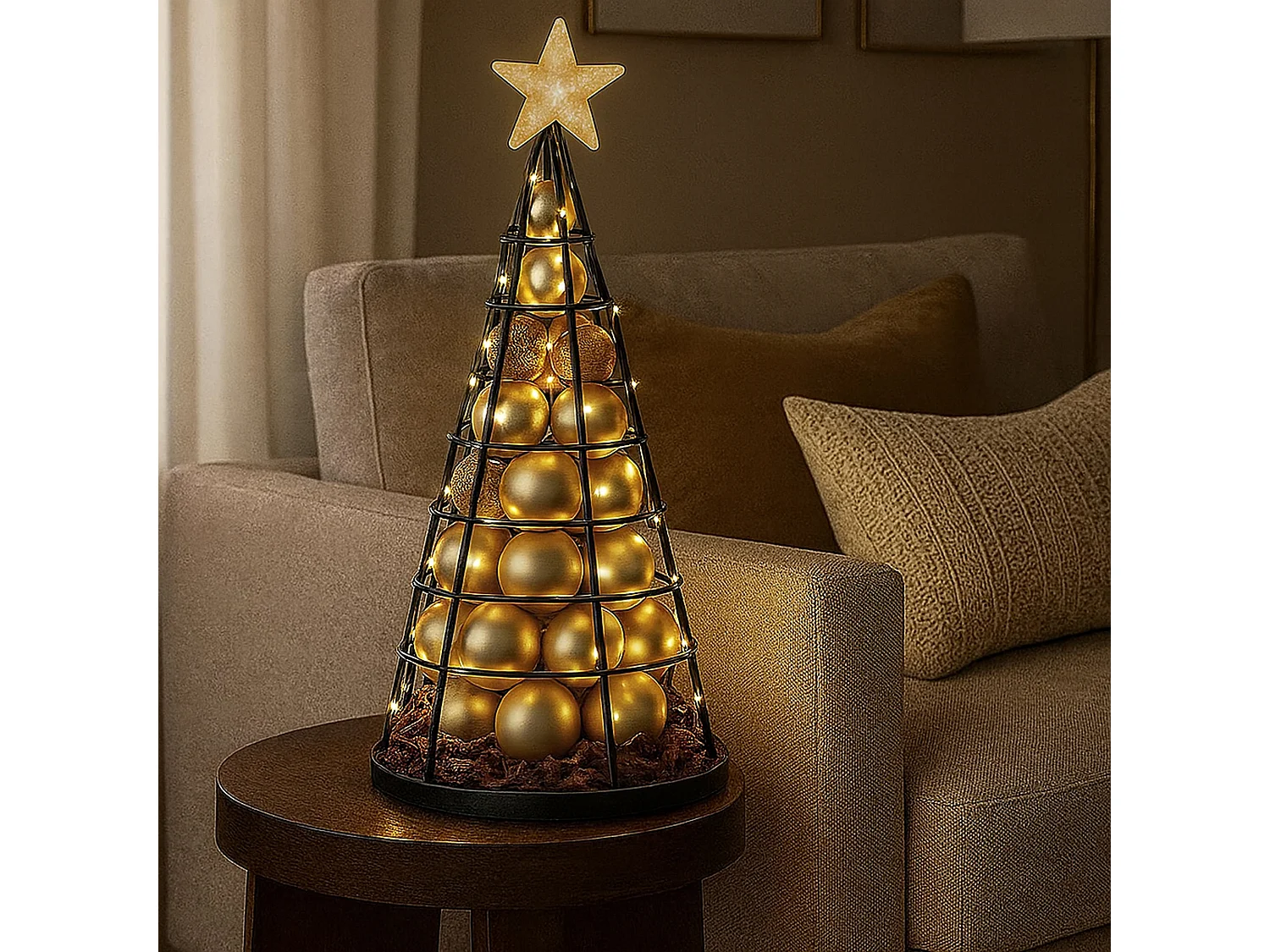 Arbre décoratif MCW-O91,  noir