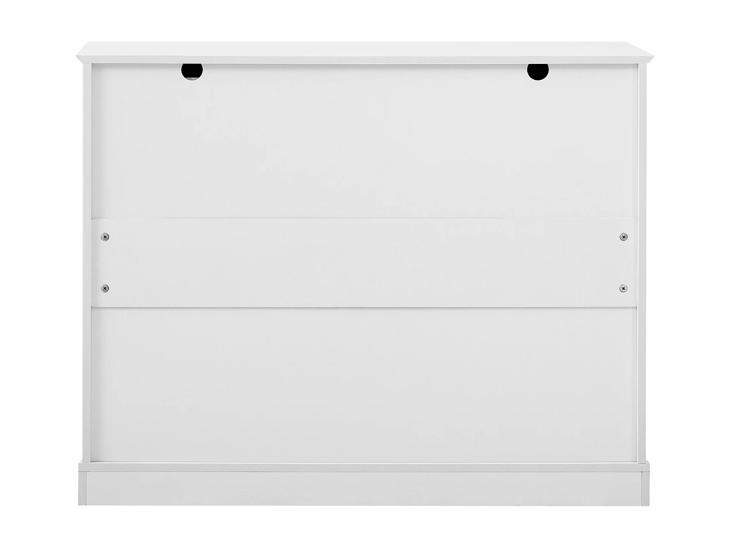 Buffet 3 portes 1 tiroir Style moderne Rangement optimisé MDF Idéal entrée Blanc