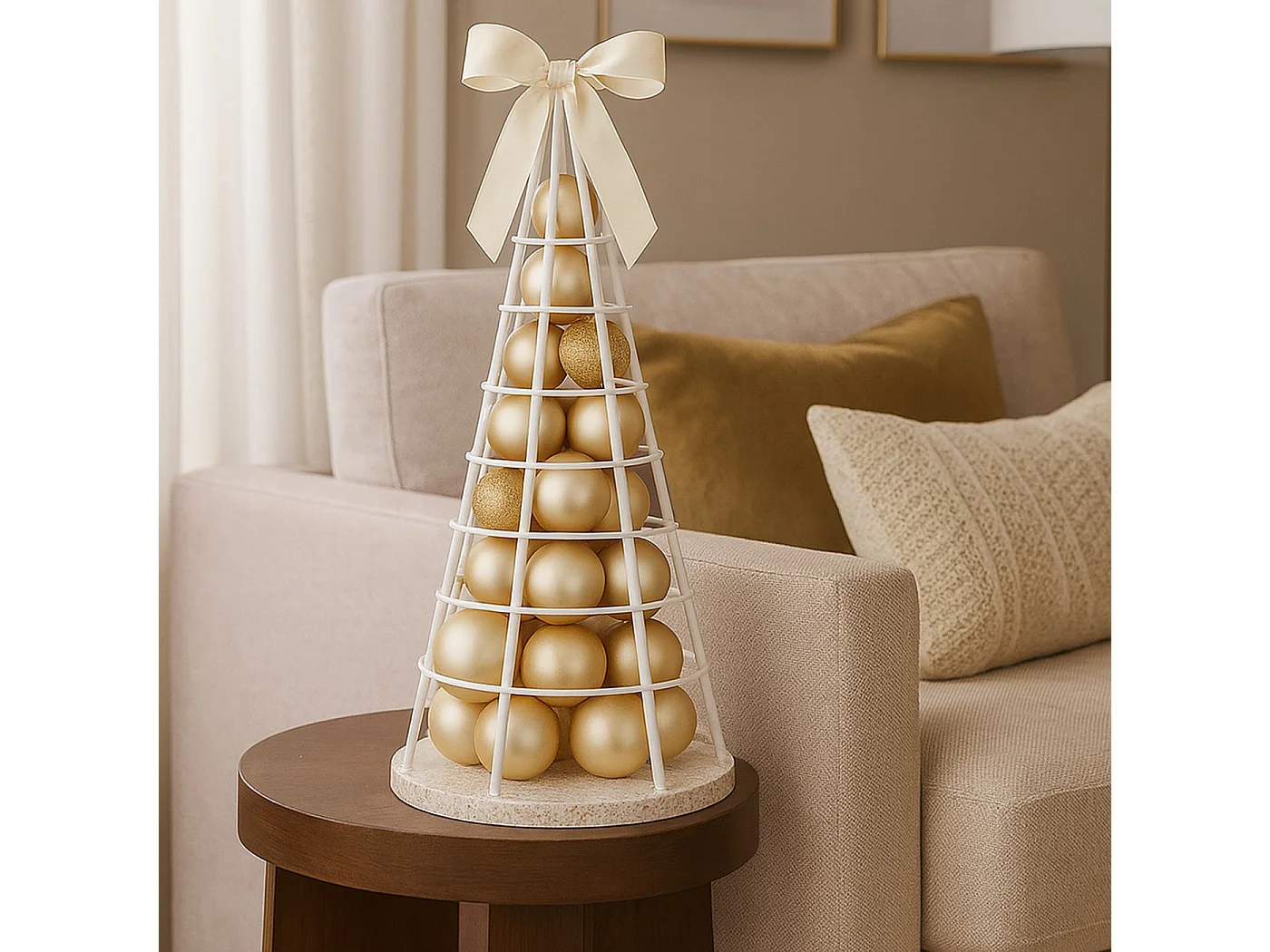 Decorative tree MCW-O91,  white