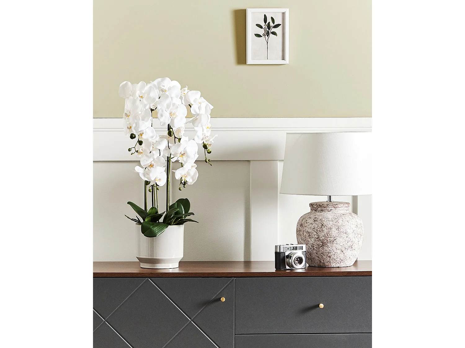 Plante artificielle ORCHID 65 cm Blanc