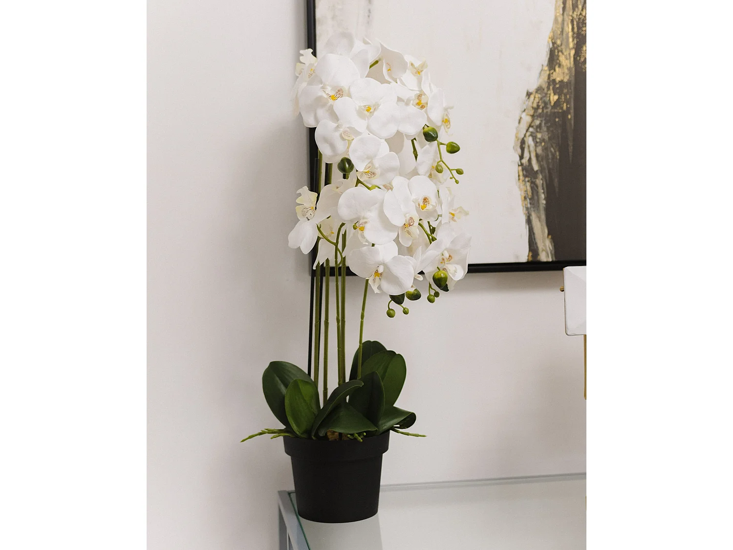 Kunstpflanze im Blumentopf 63 cm ORCHID