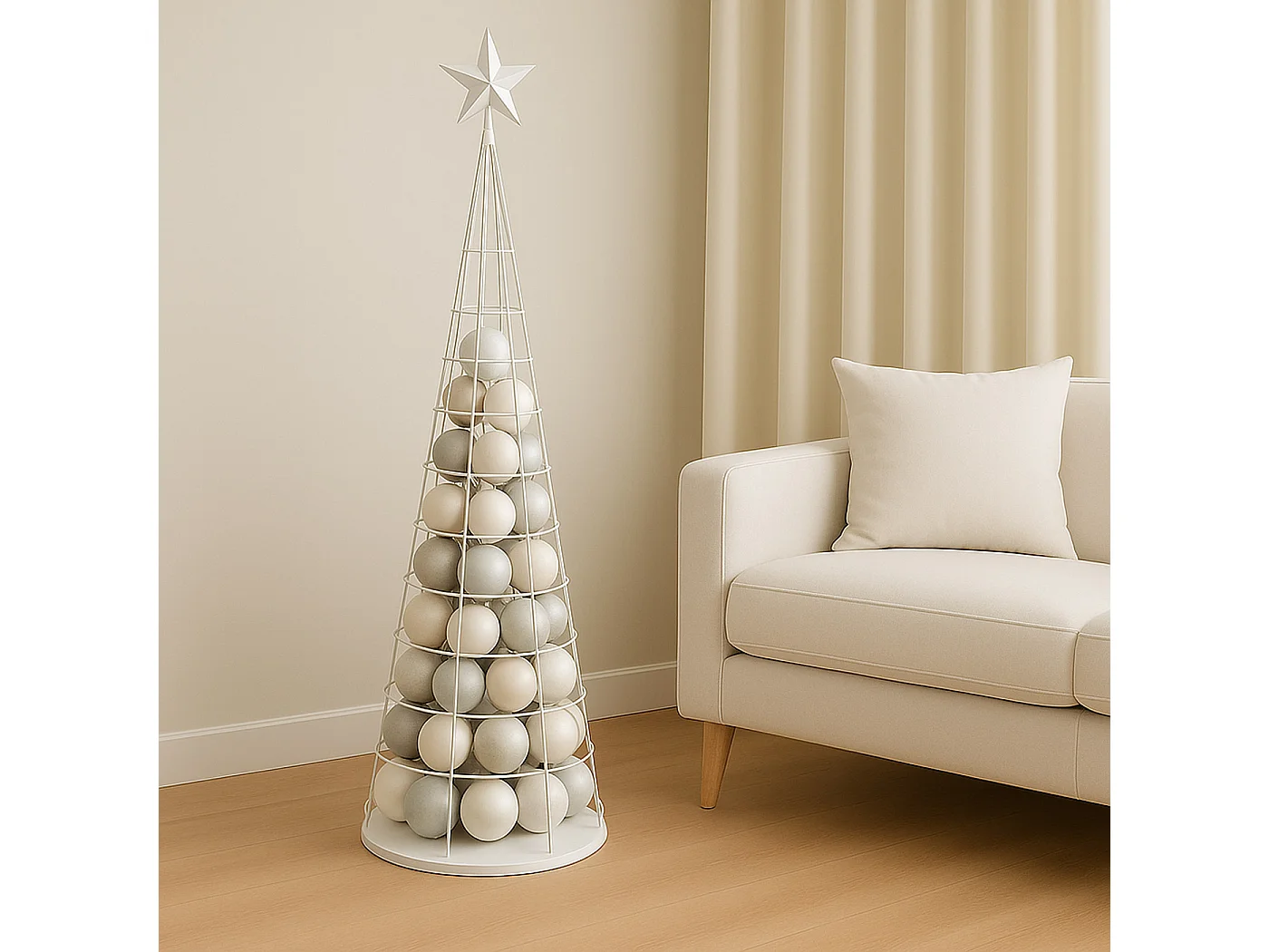 Arbre décoratif MCW-O91,  blanc