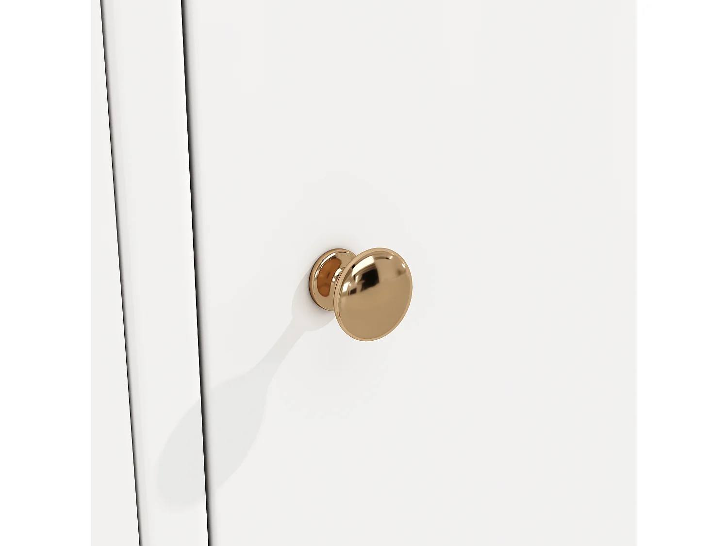 Dressoir 137x45x177,7 cm met ledverlichting, drie lades, tafel en hangpaneel. Gemaakt van wit MDF, geschikt voor zowel de woonkamer als de eetkamer.