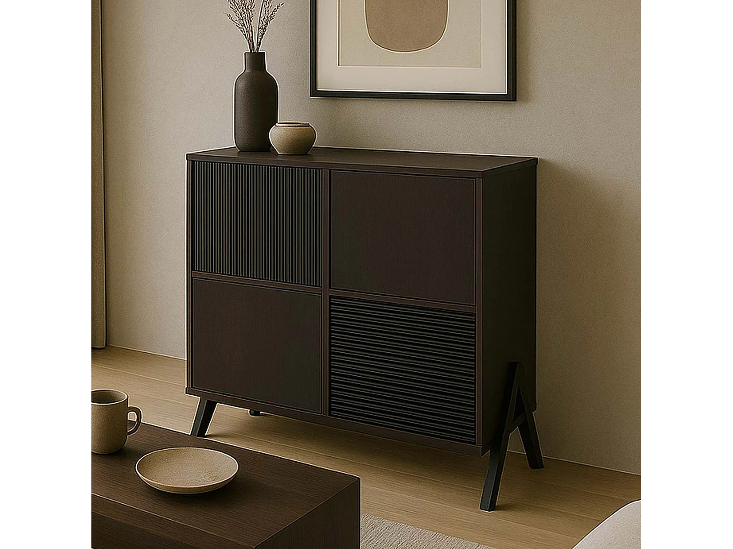 Commode MCW-O40,  aspect noyer