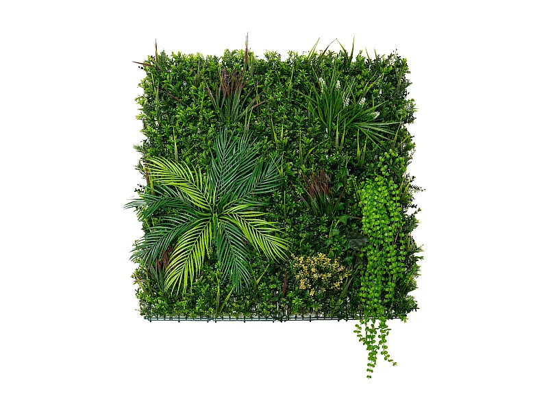 Panneau Mural Végétal Artificiel 100 x 100cm l Alina