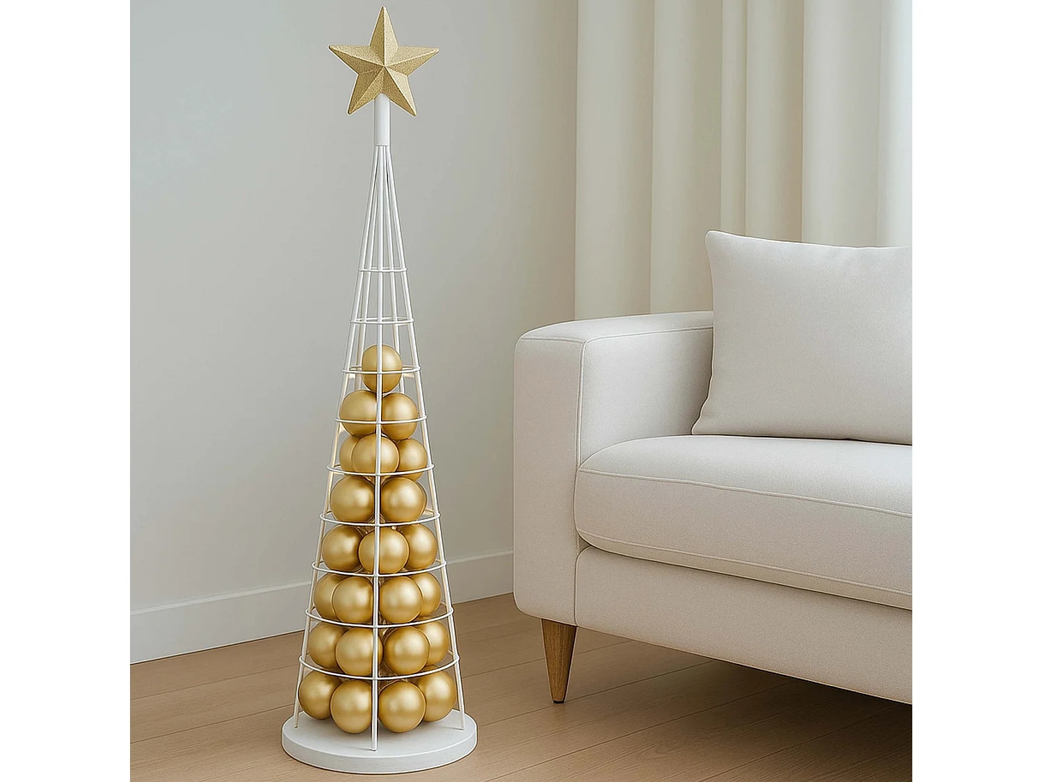 Arbre décoratif MCW-O91,  blanc