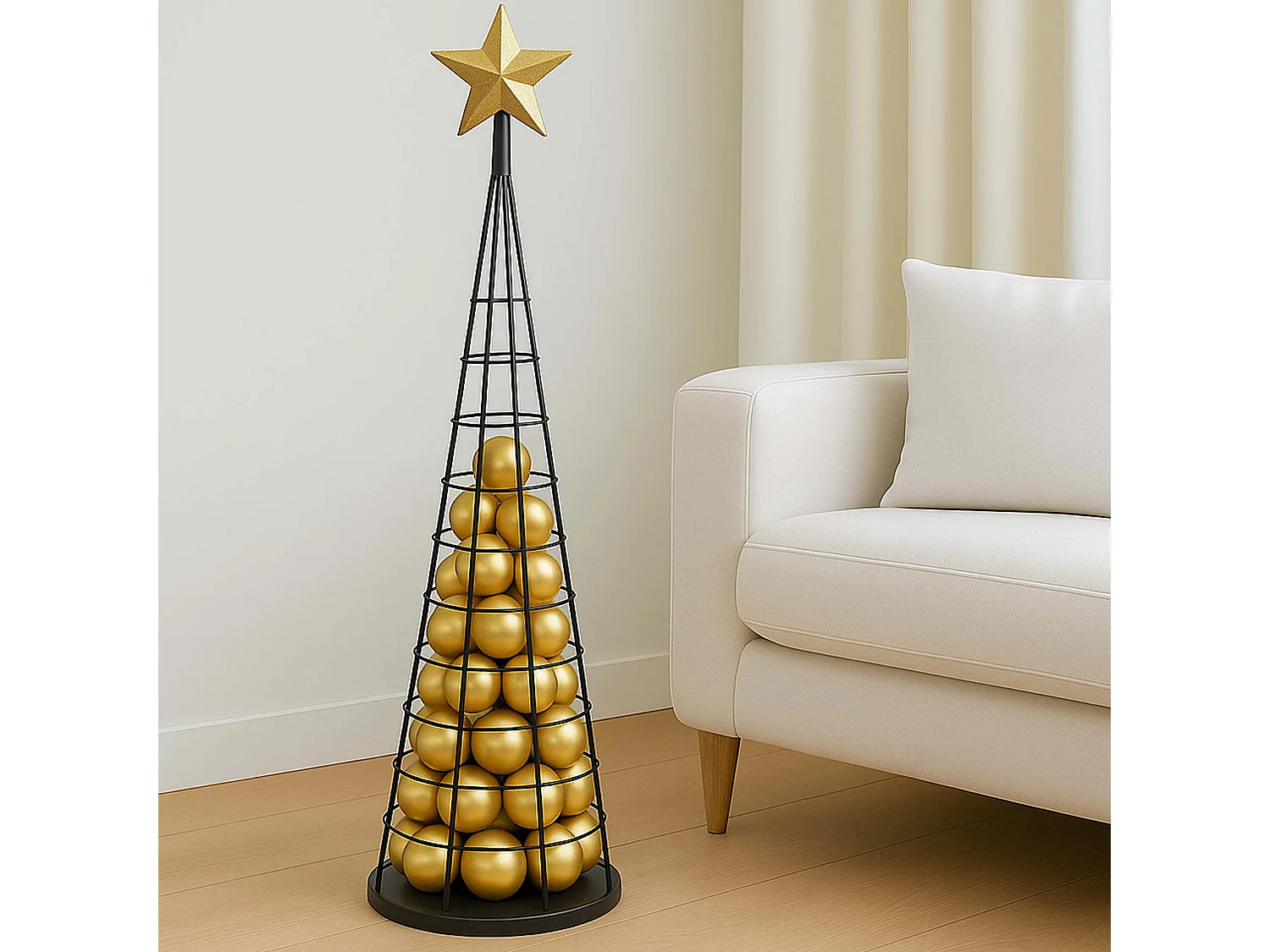 Arbre décoratif MCW-O91,  noir