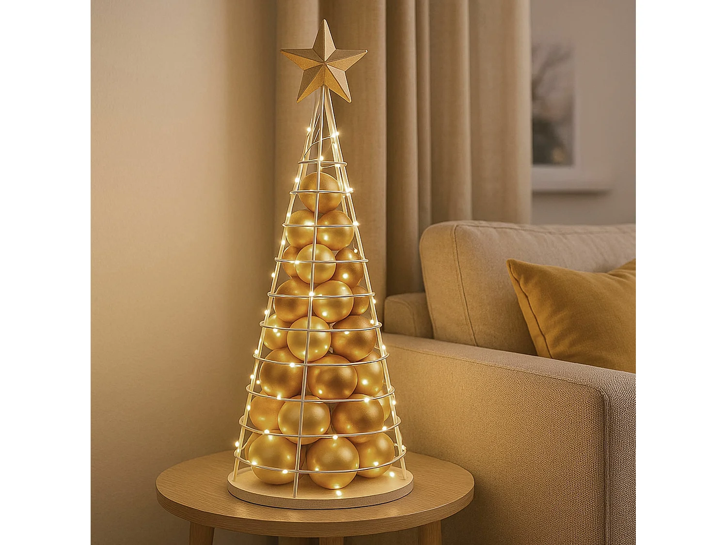 Decorative tree MCW-O91,  white