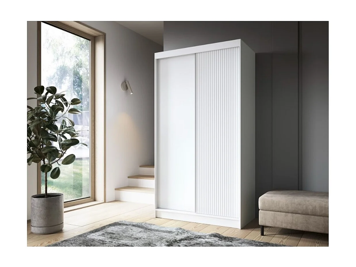Armoire Bianco/Portes coulissantes/Blanc