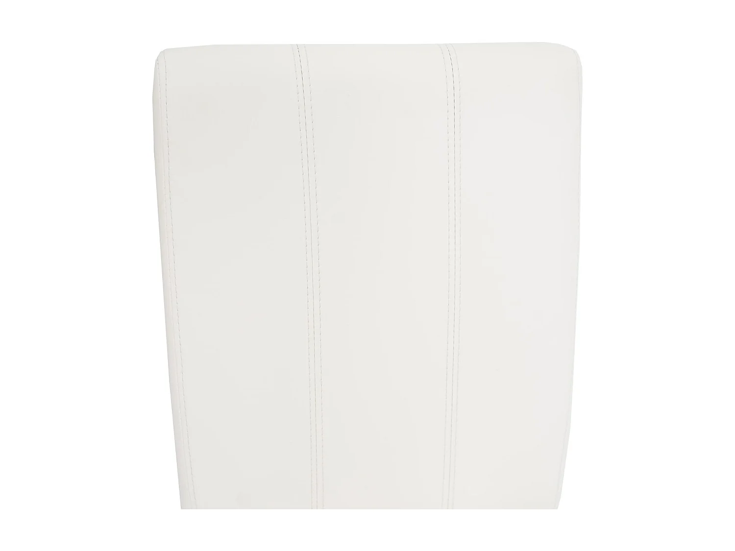 Set di 2 sedie da pranzo MCW-O65d, sedia da cucina imbottita con schienale, ecopelle ~ bianco