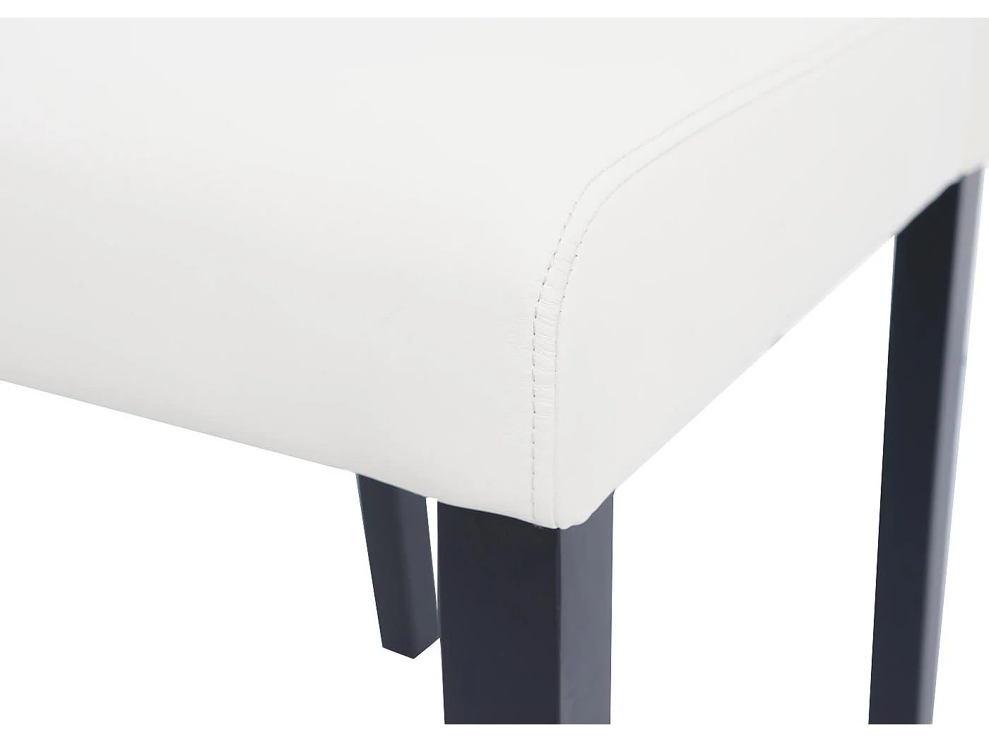 Chaise de salle à manger MCW-O65d (lot de 2),  blanc