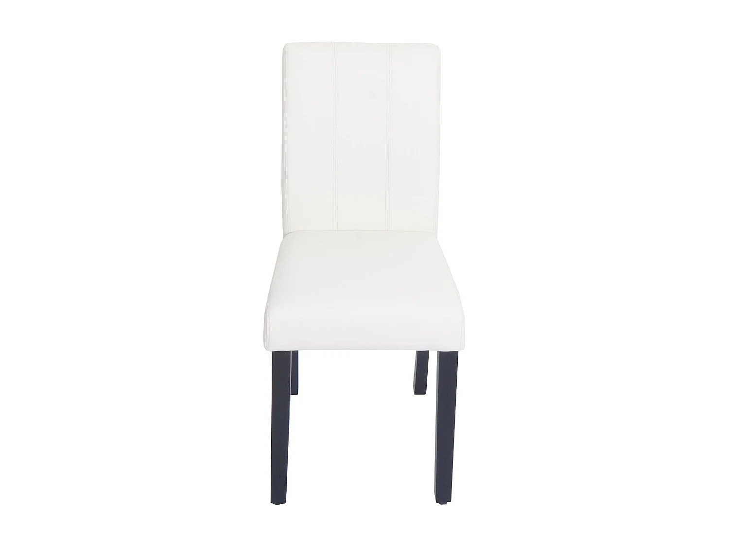Chaise de salle à manger MCW-O65d (lot de 2),  blanc