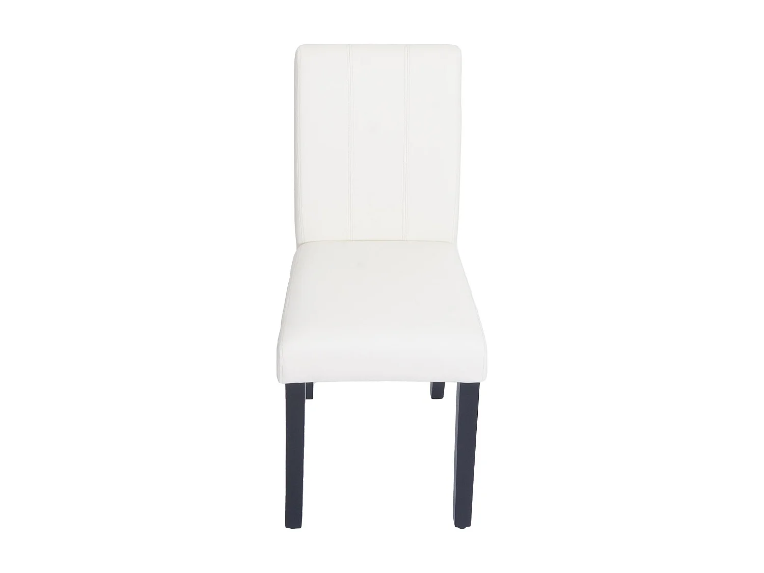 Chaise de salle à manger MCW-O65d (lot de 2),  blanc
