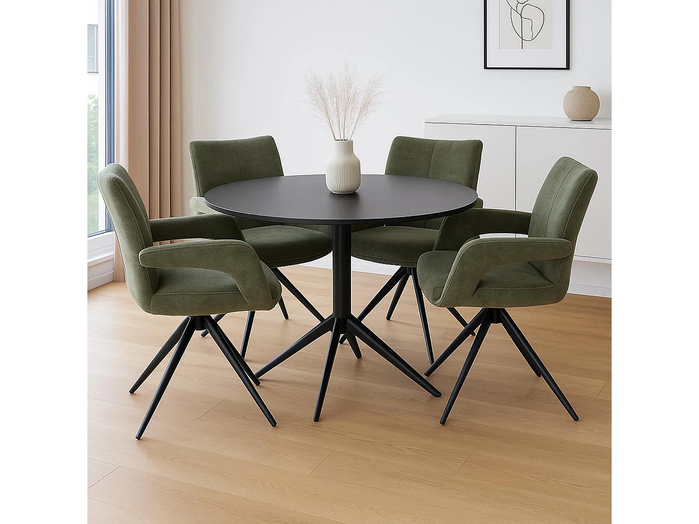 Chaise de salle à manger MCW-O78,  vert