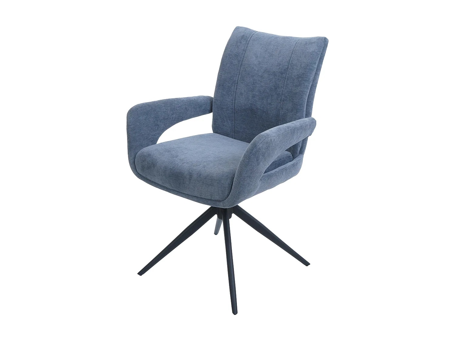 Chaise de salle à manger MCW-O78,  gris-bleu