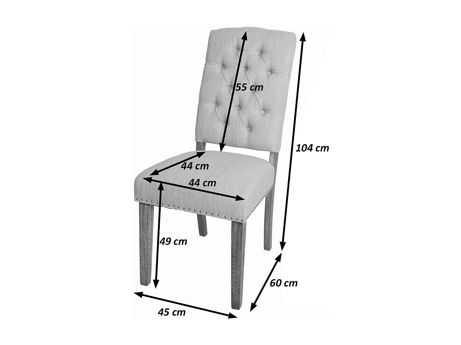 Chaise de salle à manger MCW-O66b (lot de 2)