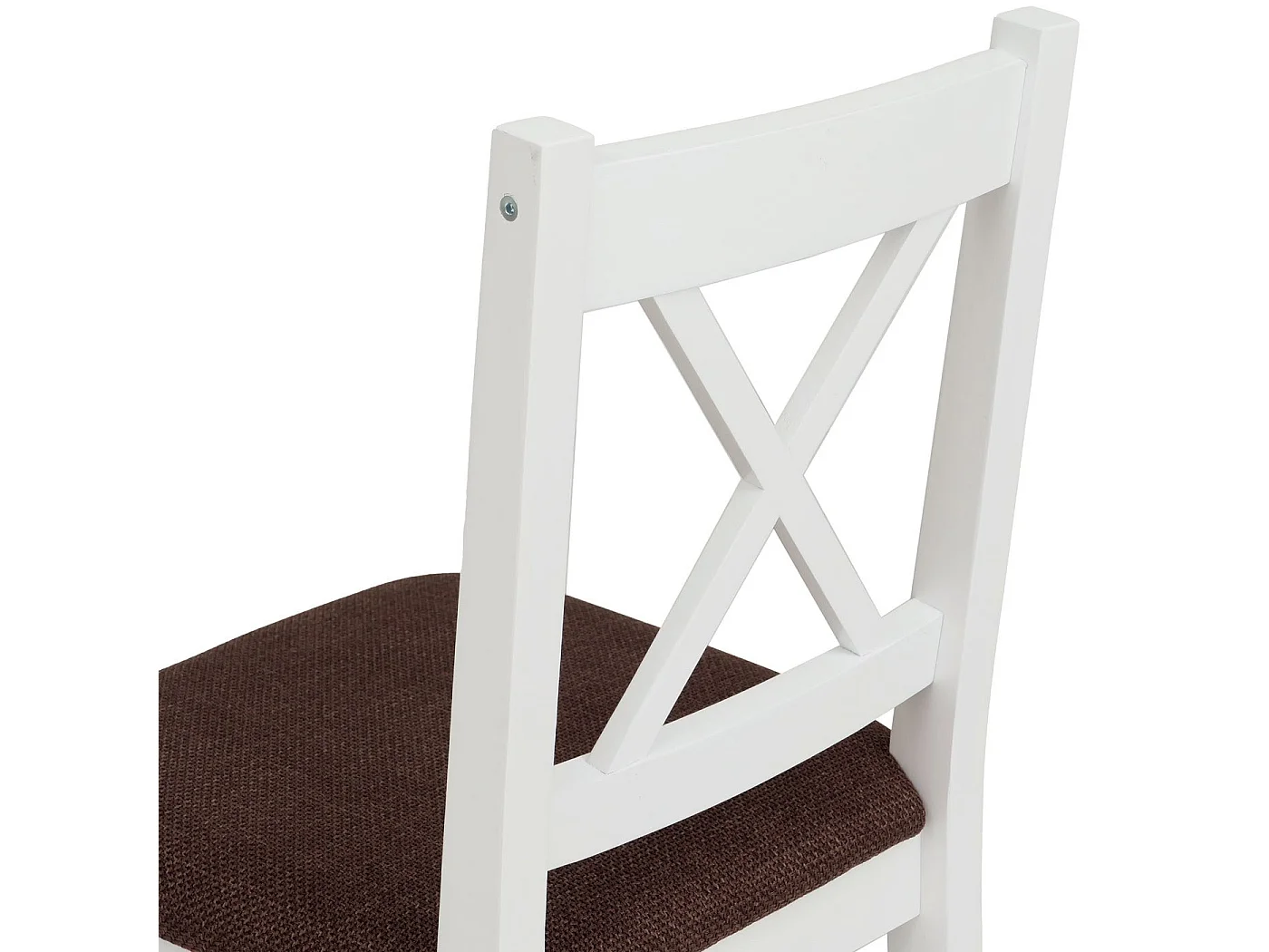Chaise de salle à manger MCW-F77 (lot de 2),  blanc, rembourrage noir