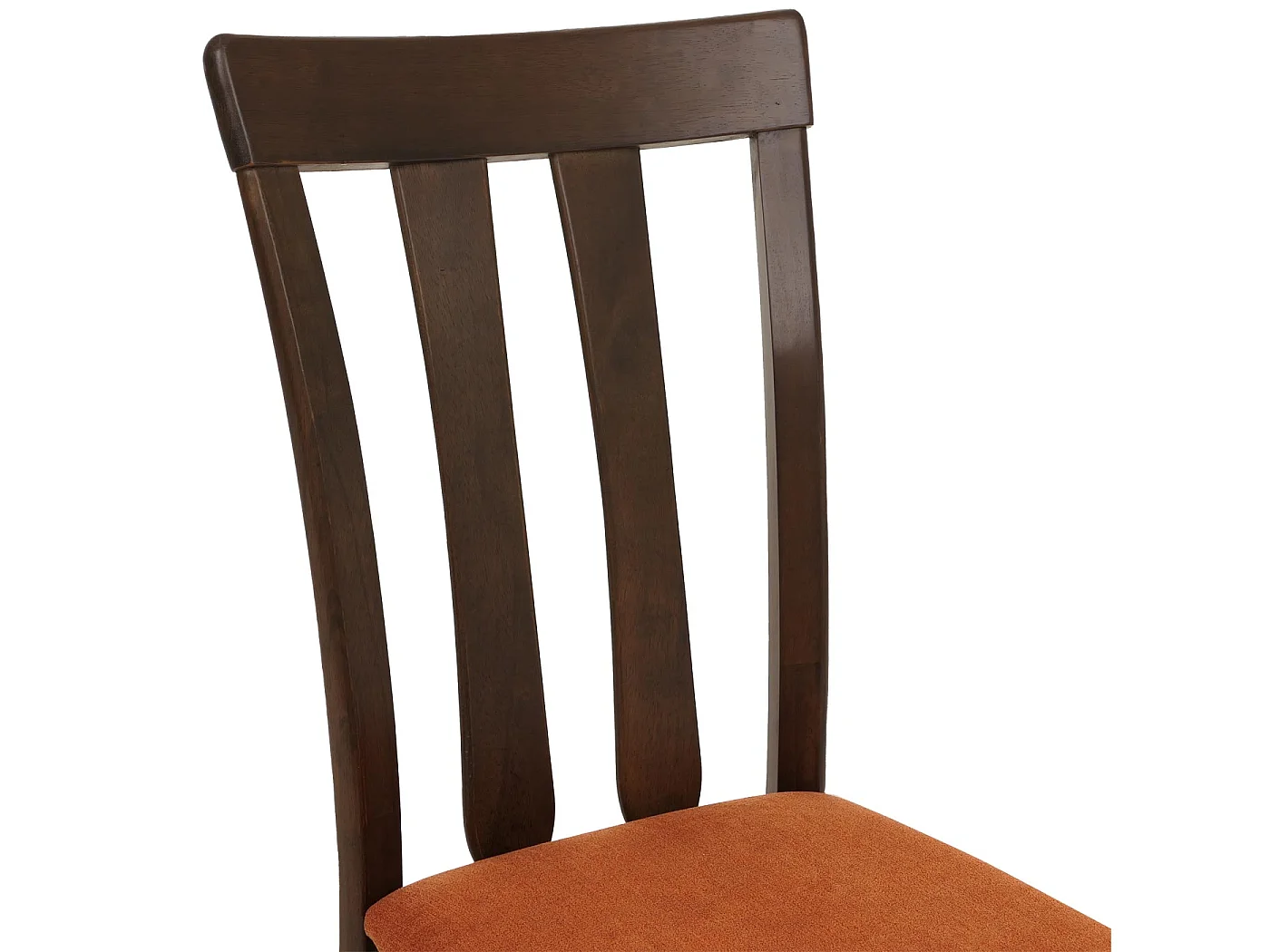 Chaise de salle à manger MCW-G46 (lot de 2),  piètement foncé, orange