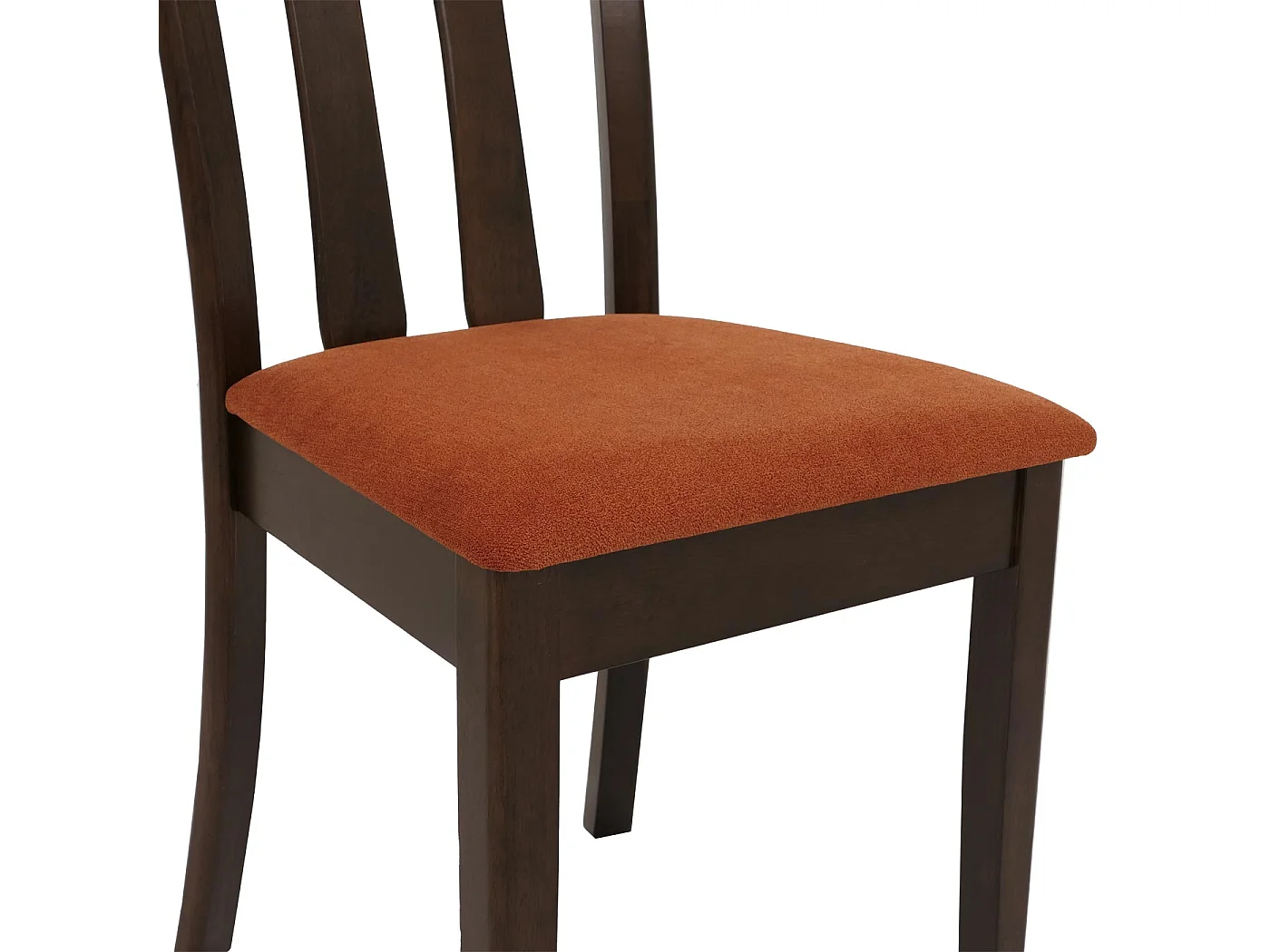 Chaise de salle à manger MCW-G46 (lot de 6),  piètement foncé, orange