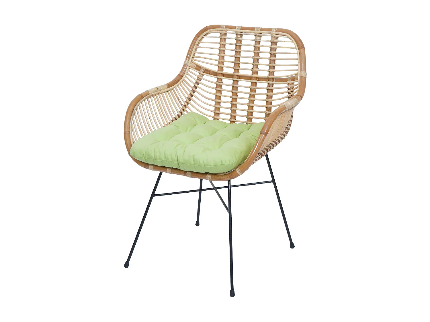 Chaise de salle à manger MCW-P17,  Rembourrage vert