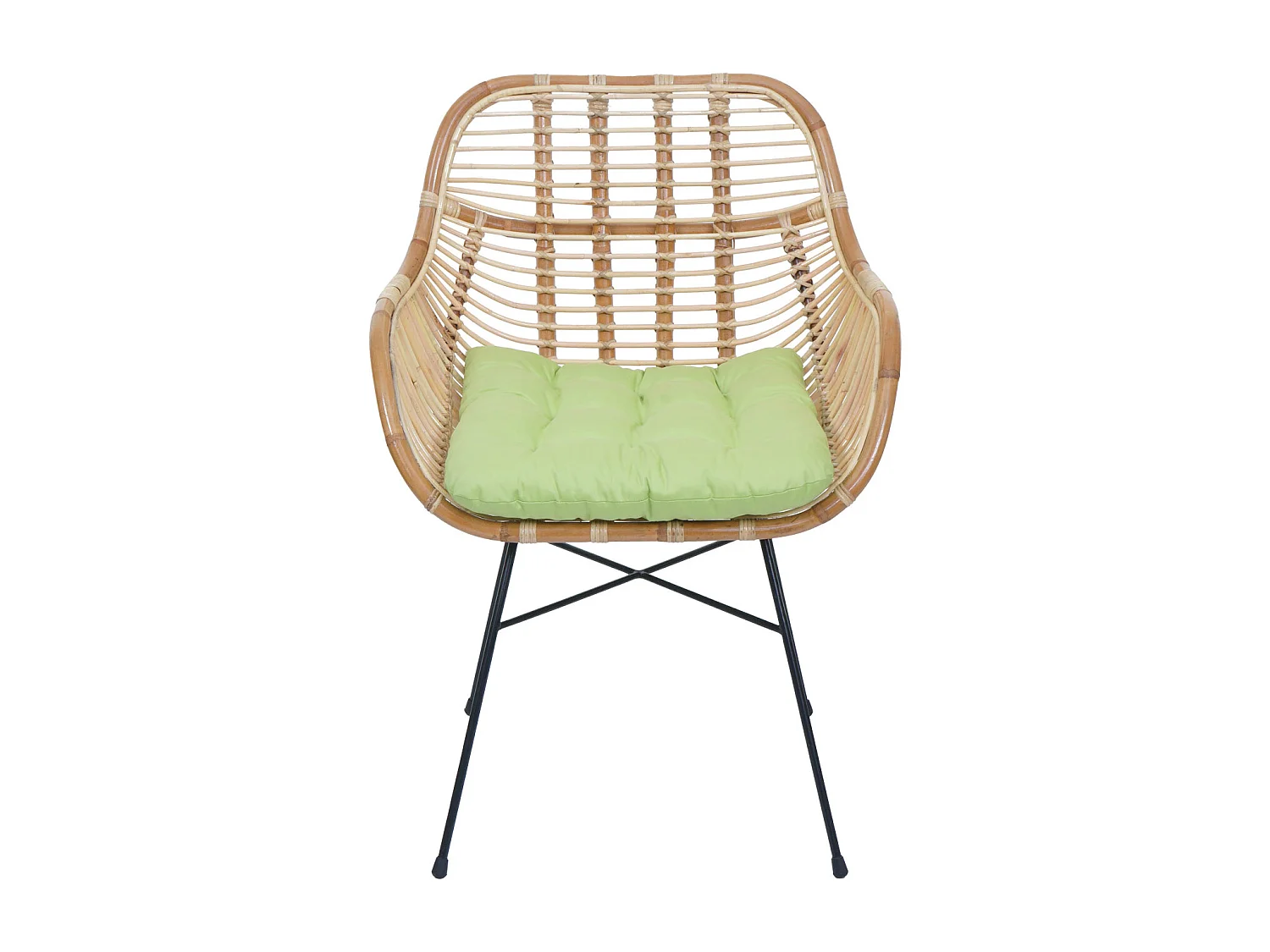 Chaise de salle à manger MCW-P17,  Rembourrage vert