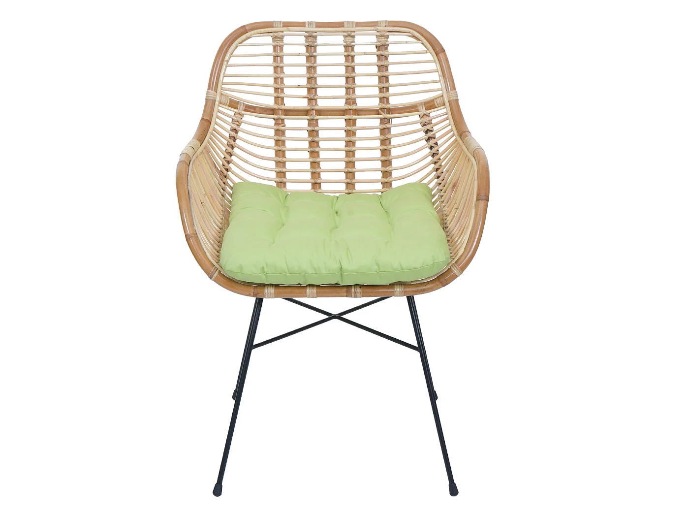 Chaise de salle à manger MCW-P17,  Rembourrage vert