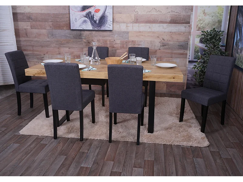 Chaise de salle à manger MCW-O65b (lot de 6)