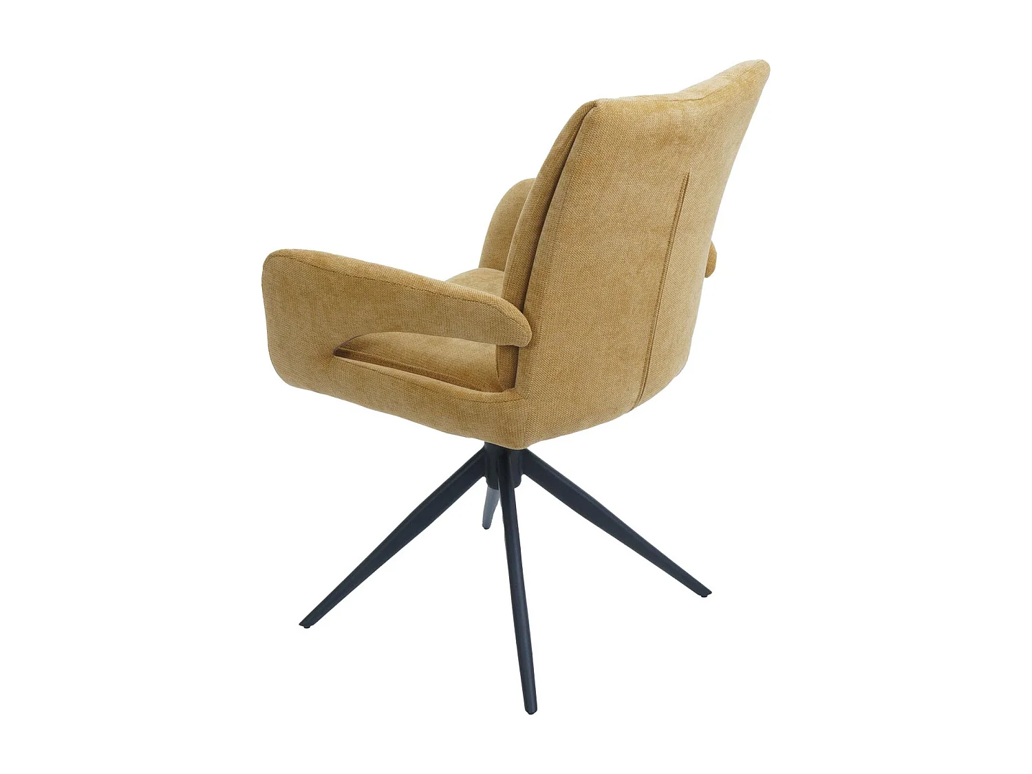 Chaise de salle à manger MCW-O78,  jaune moutarde