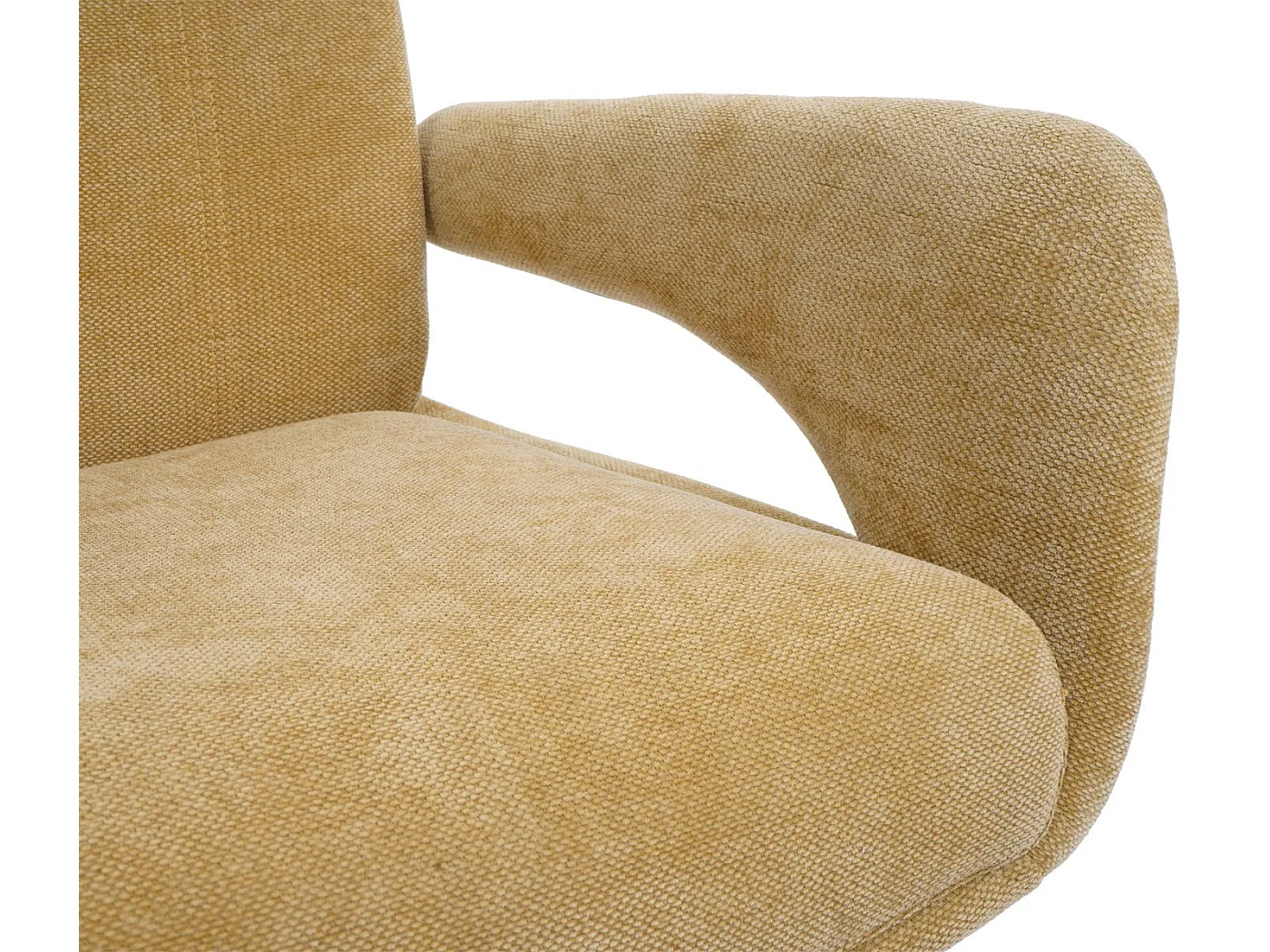 Chaise de salle à manger MCW-O78,  jaune moutarde