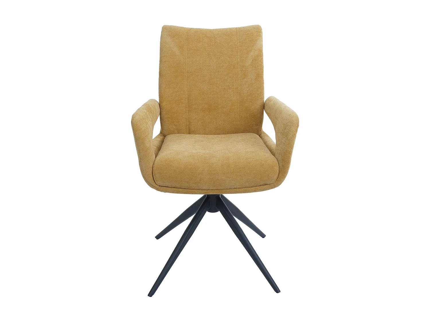 Chaise de salle à manger MCW-O78,  jaune moutarde