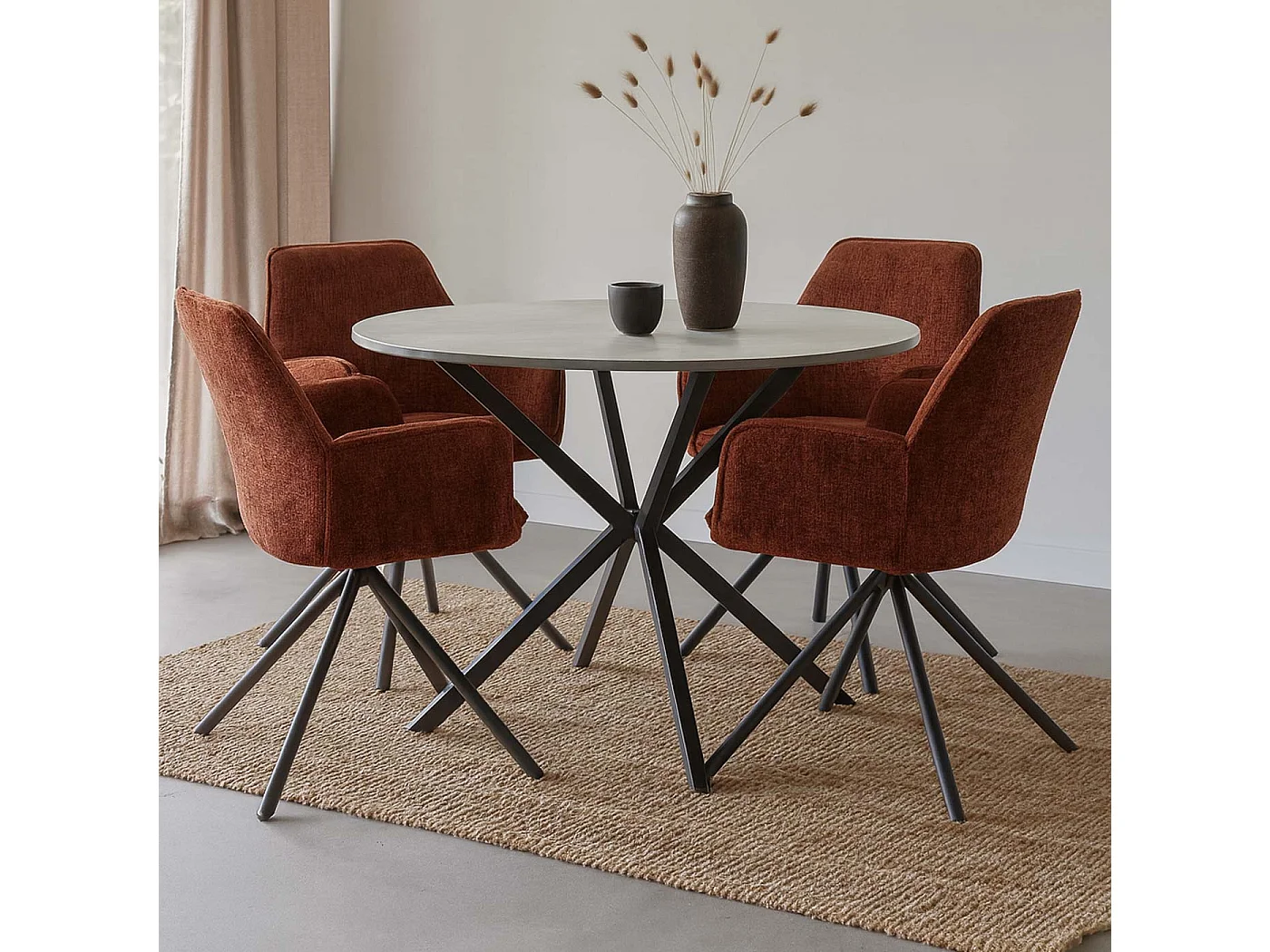 Chaise de salle à manger MCW-G67,  rouge