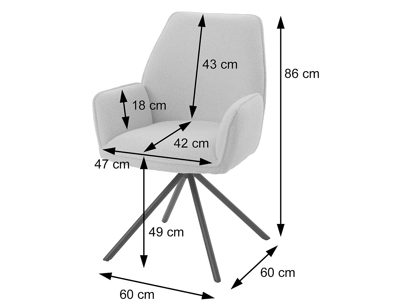 Chaise de salle à manger MCW-G67,  rouge