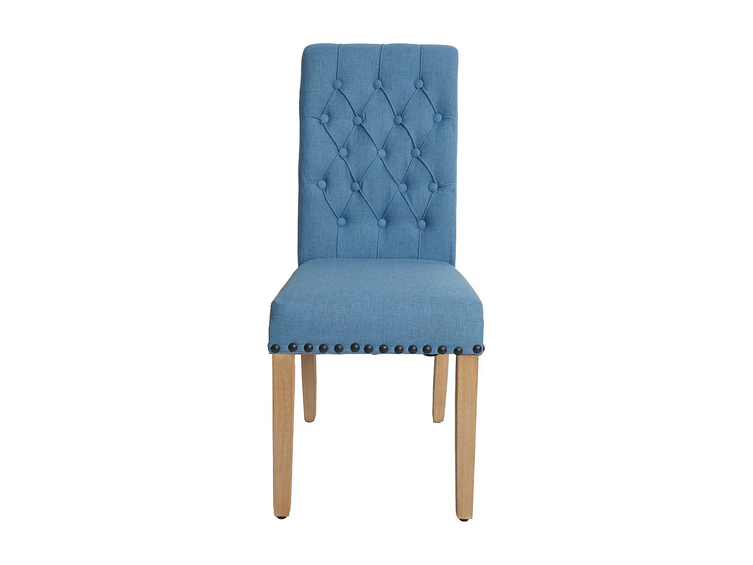 Chaise de salle à manger MCW-O66 (lot de 2),  bleu clair