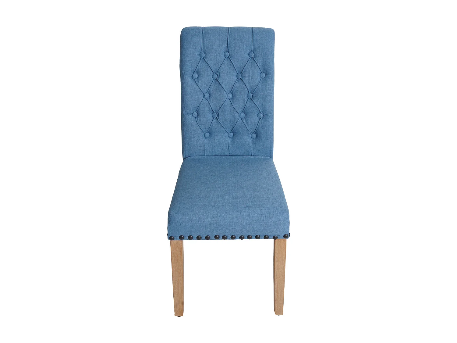 Chaise de salle à manger MCW-O66 (lot de 2),  bleu clair