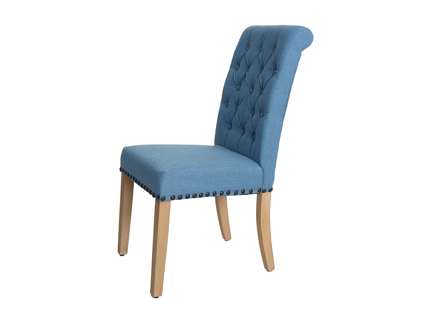 Chaise de salle à manger MCW-O66 (lot de 2),  bleu clair