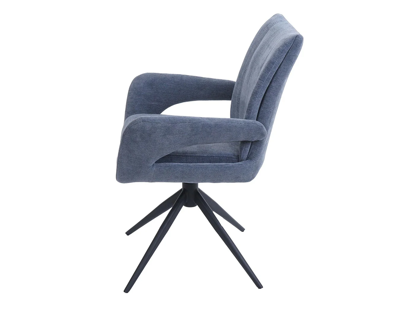 Spisestuestol MCW-O78 (sæt med 6 stk.),  gråblå