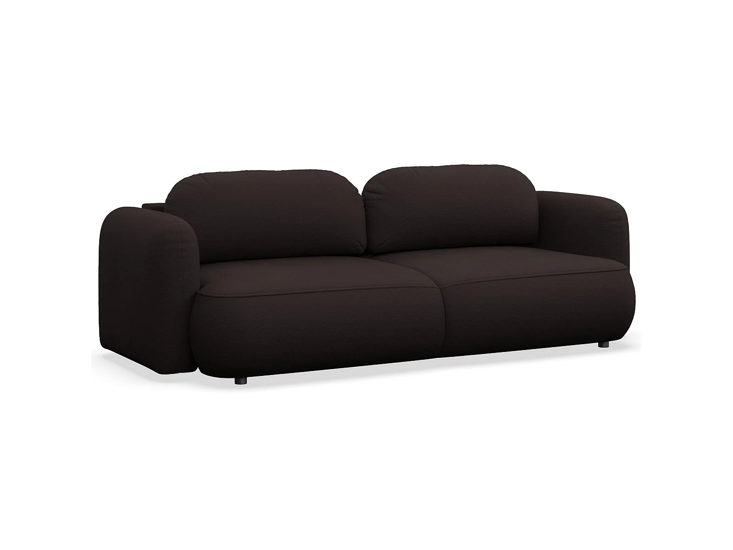 3-Sitzer Schlafsofa – Chenille-Bezug – Braun – TVOYA