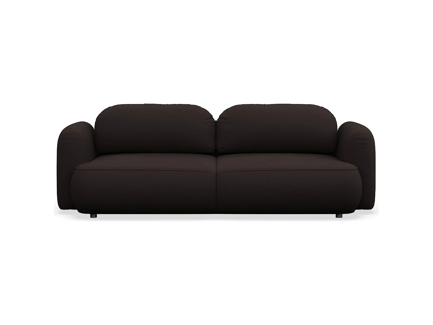 3-Sitzer Schlafsofa – Chenille-Bezug – Braun – TVOYA