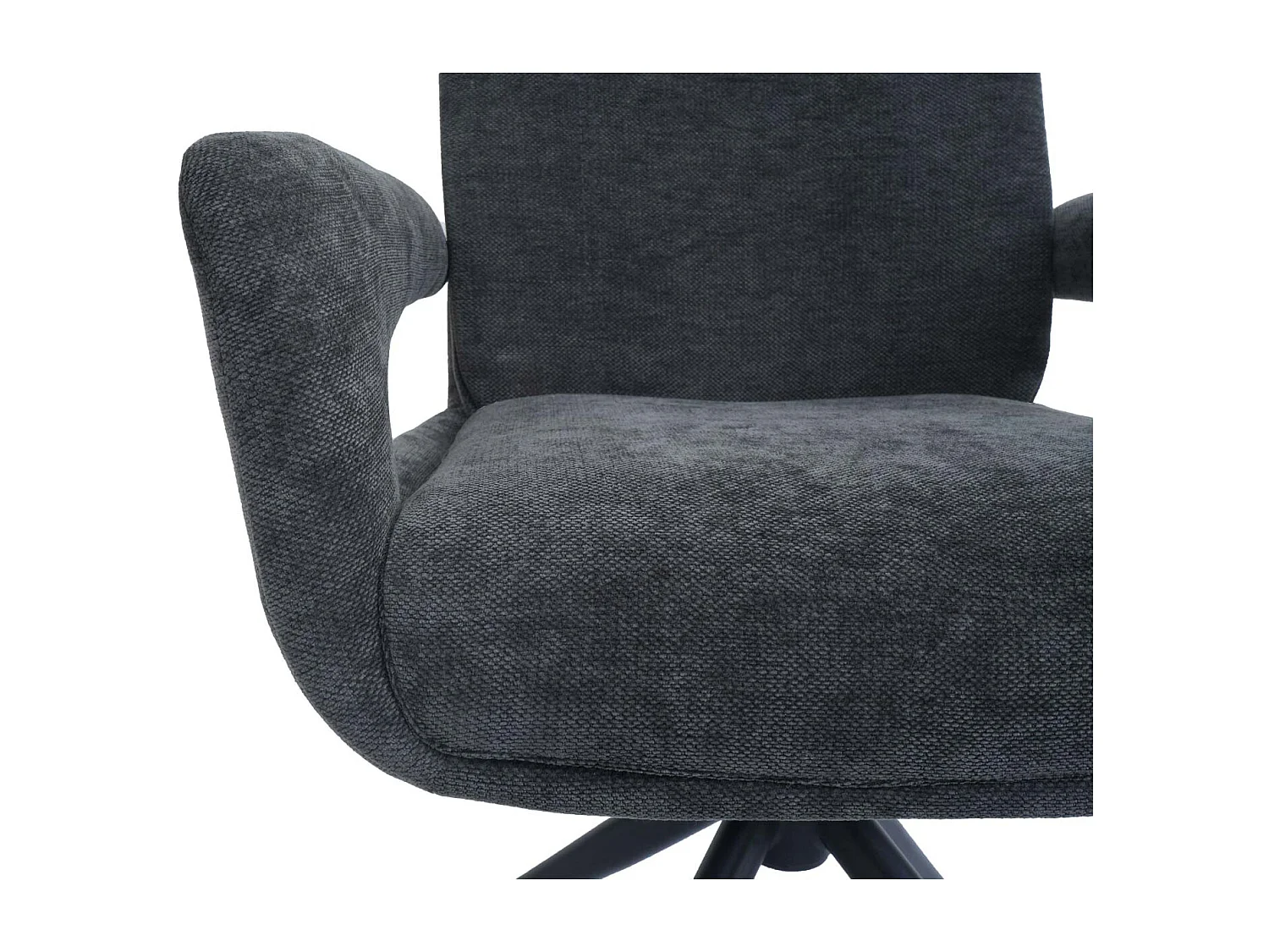 Chaise de salle à manger MCW-O78,  gris foncé