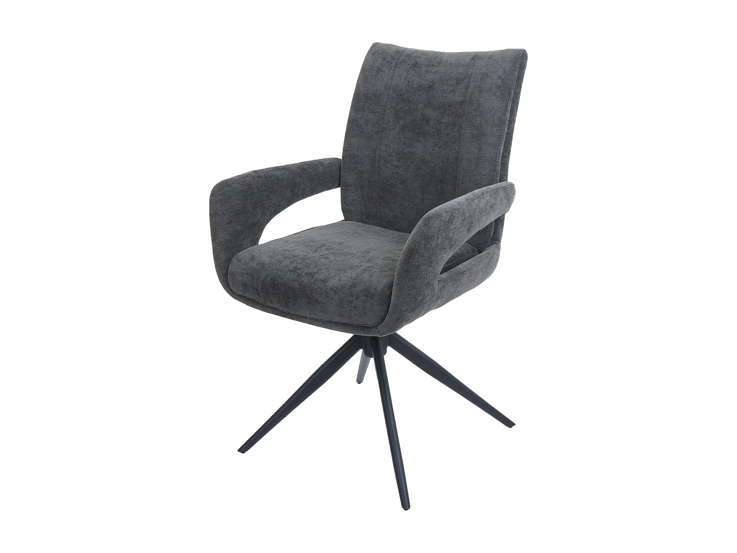 Chaise de salle à manger MCW-O78,  gris foncé