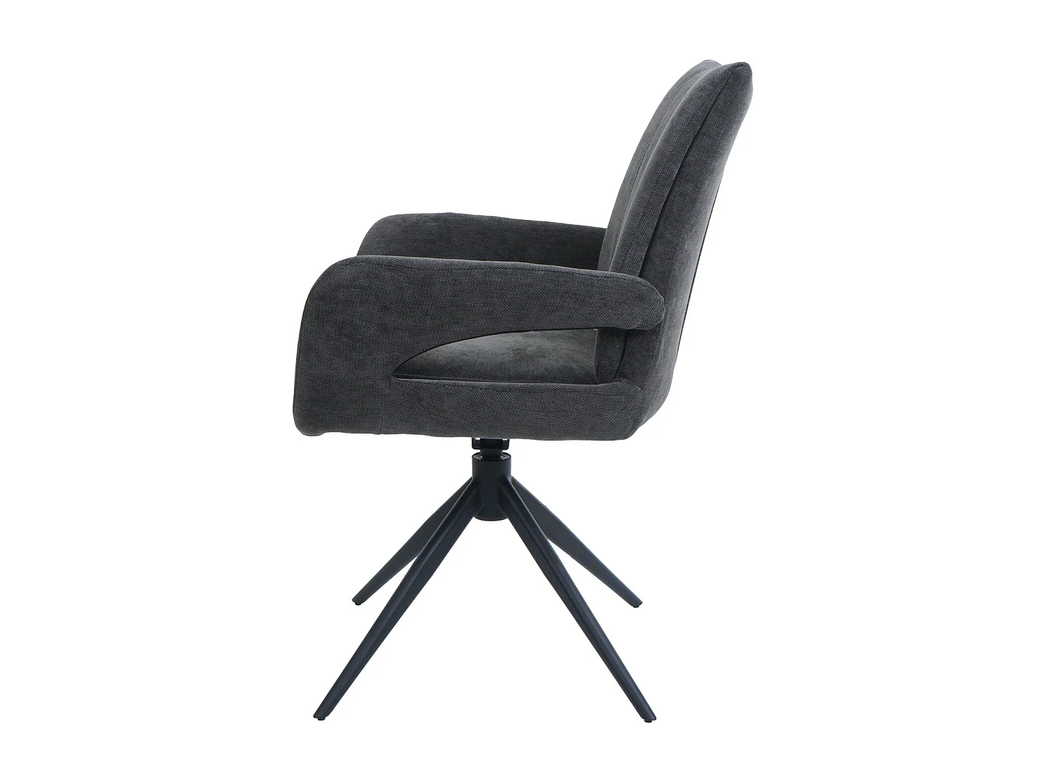Chaise de salle à manger MCW-O78,  gris foncé